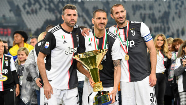 BARZAGLI, BONUCCI E CHIELLINI: MURO BIANCONERO